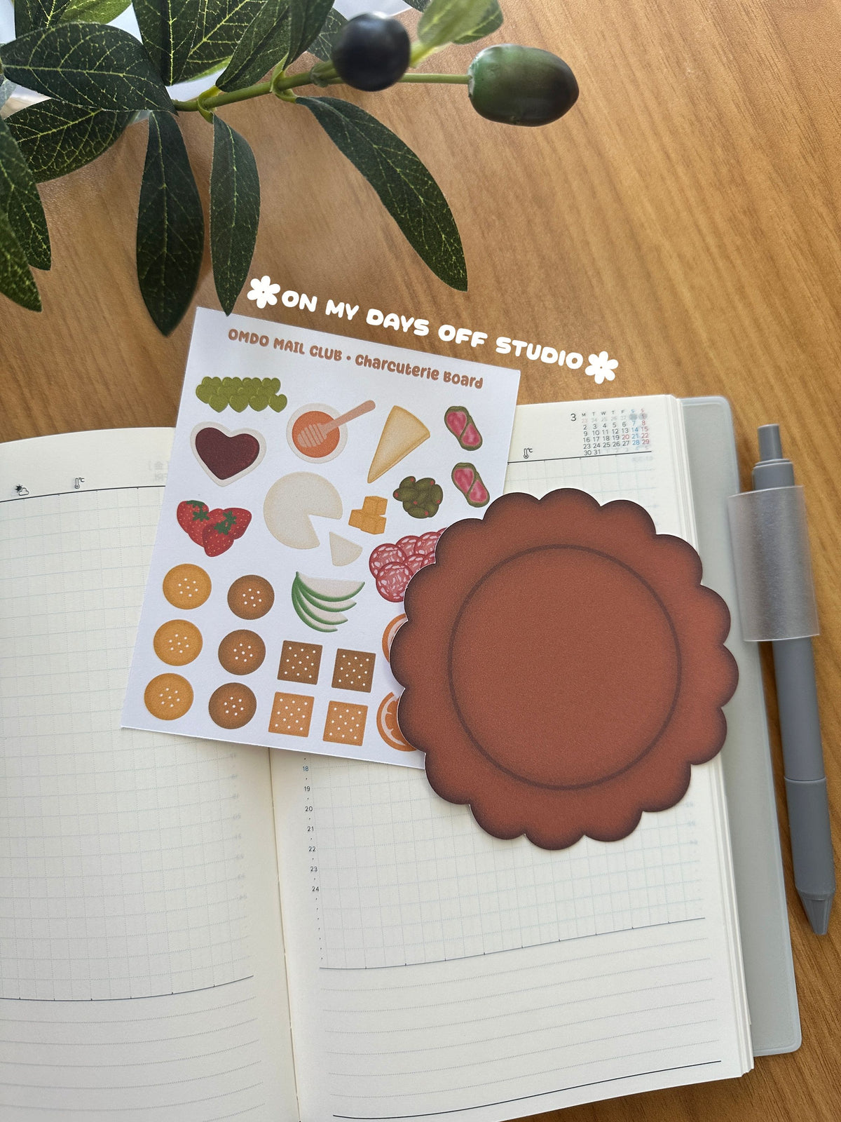 Build Your Own Charcuterie Board - Analog Sticker Activity