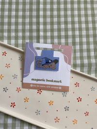 Dog wizard magnetic bookmark