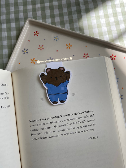 Nurse Bear magnetic bookmark