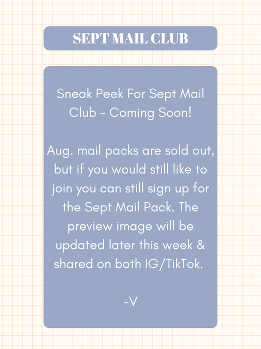 OMDO ✿ Monthly Mail Club ✿ September