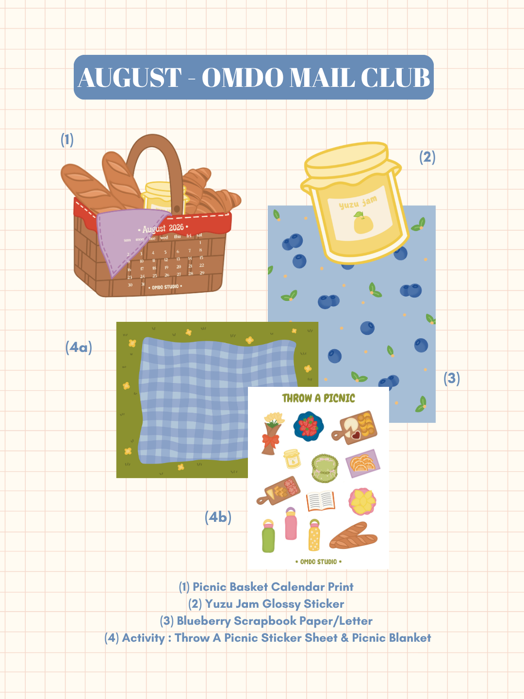 OMDO ✿ Monthly Mail Club ✿ August