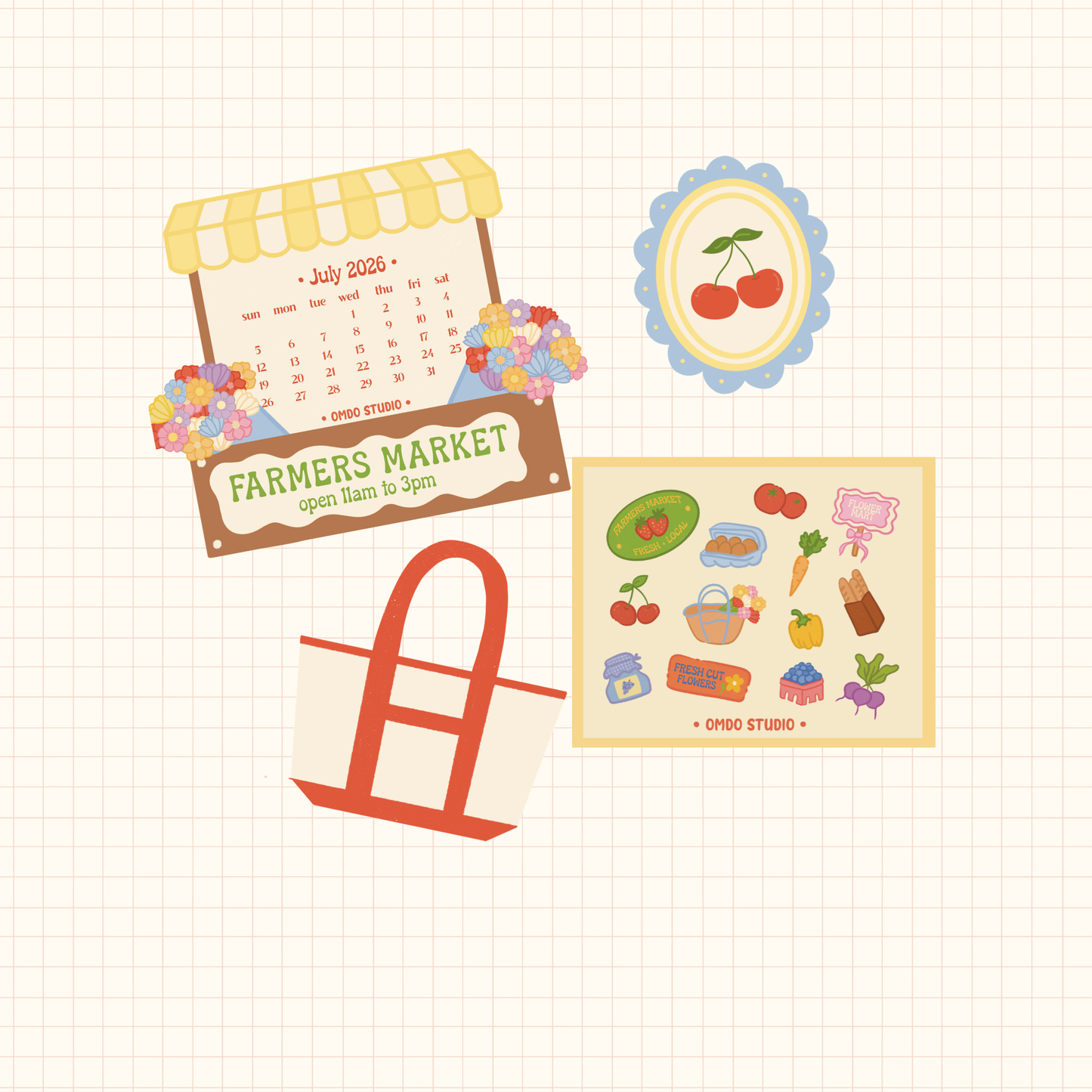 Farmers Market Theme ✿ Mail Club Pack