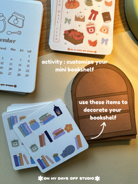 Decorate A Bookshelf - Analog Sticker Activity