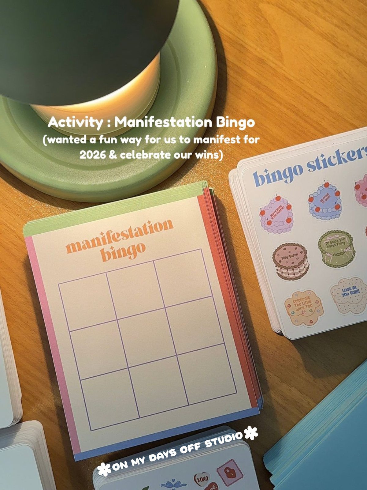 Manifestation Bingo - Analog Sticker Activity
